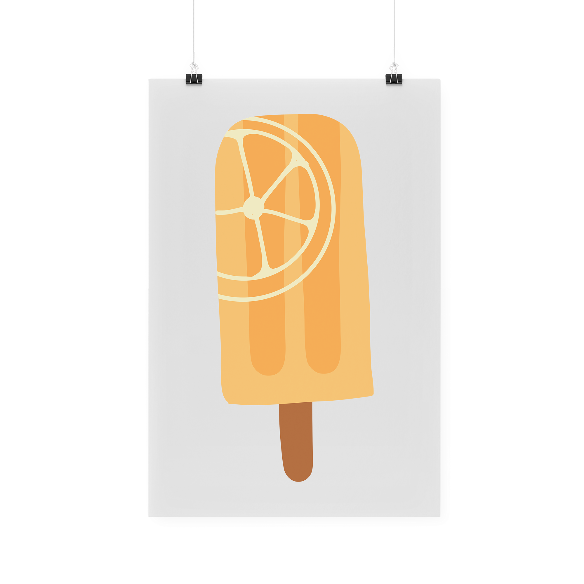 Bügelbild "Orangeneis"