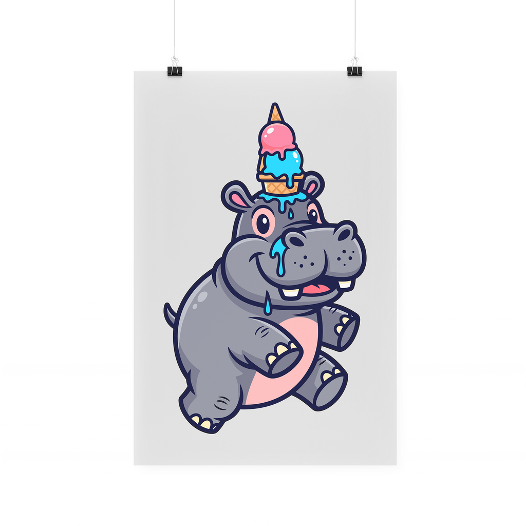 Bügelbild "Hippo"