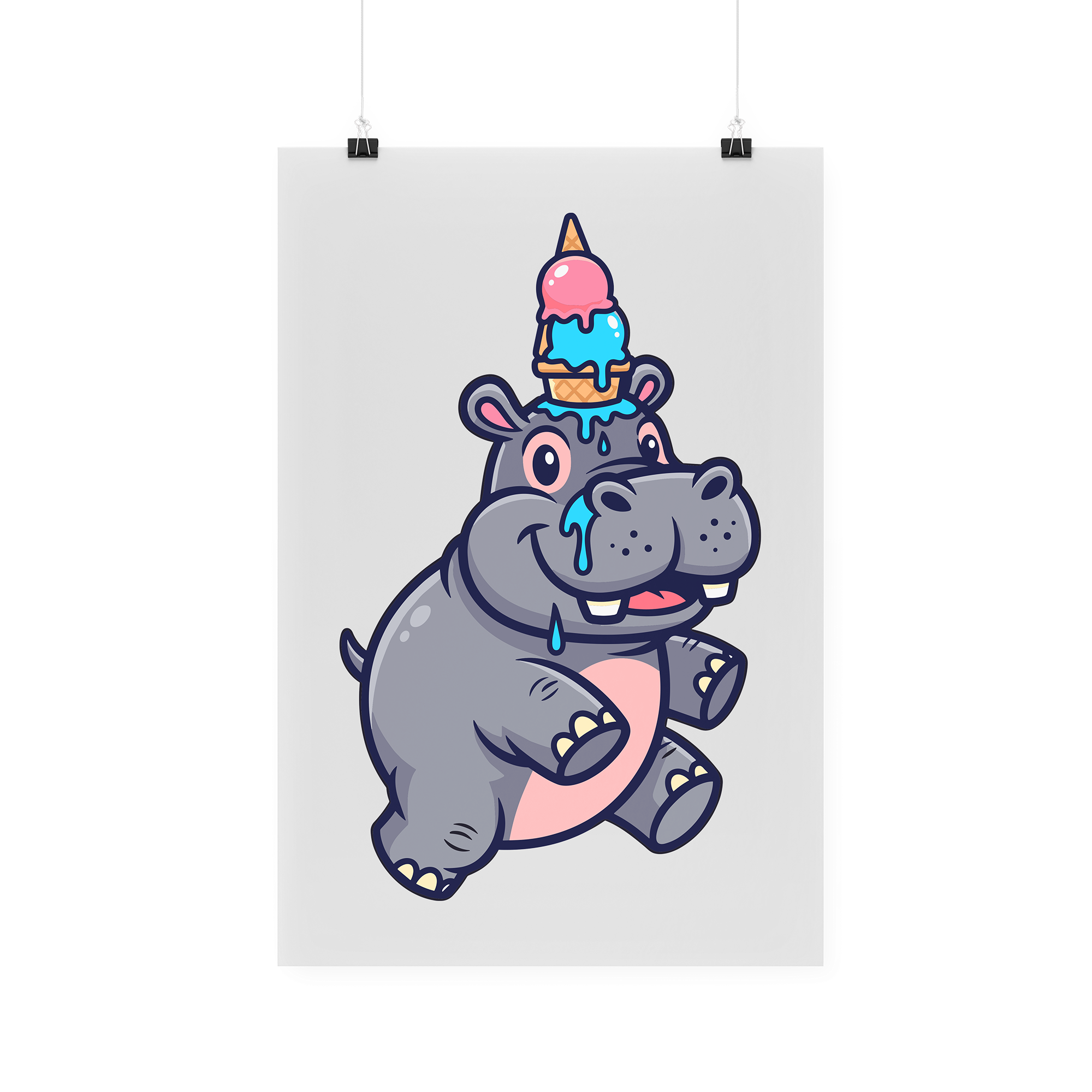 Bügelbild "Hippo"