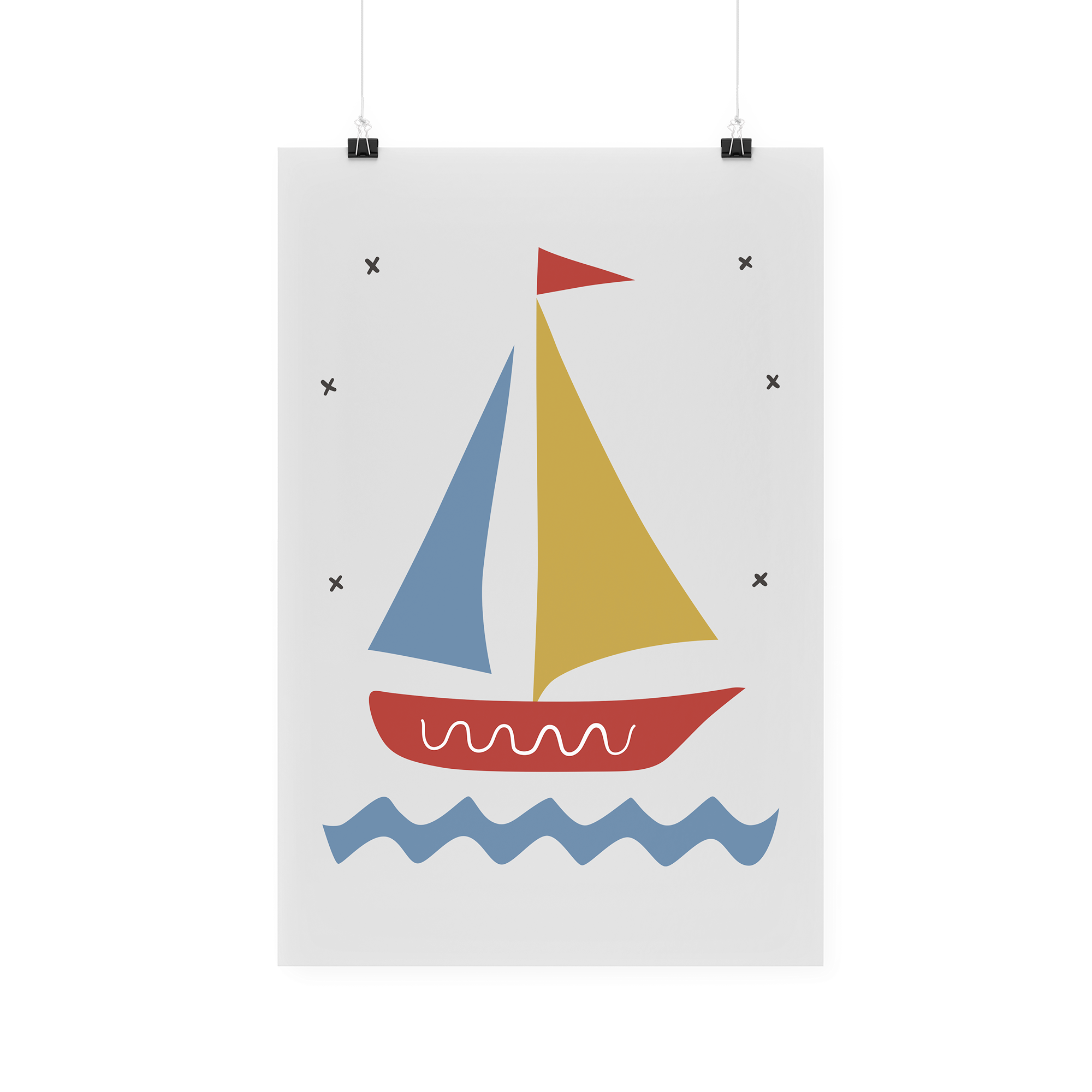 Bügelbild "Segelboot"