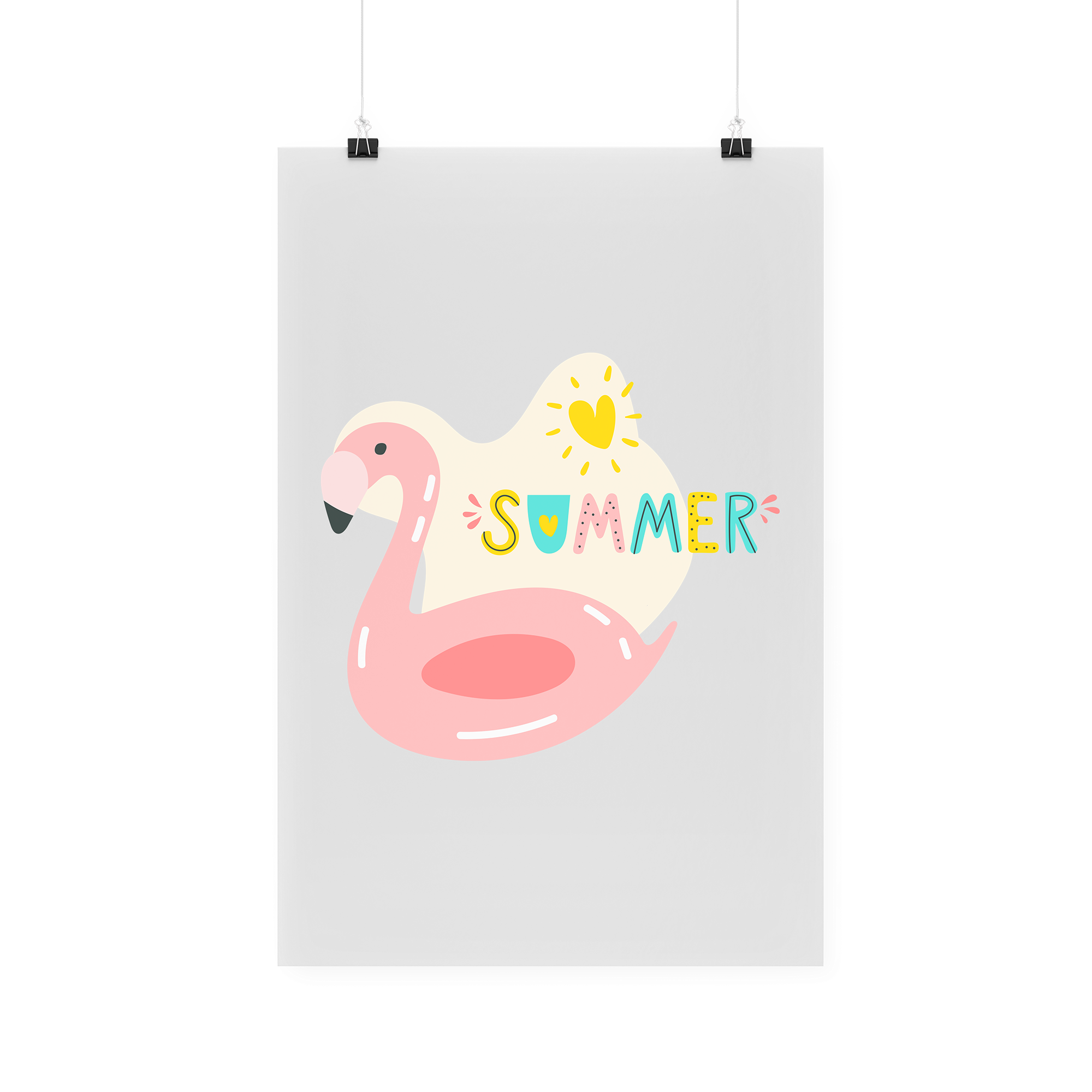 Bügelbild "Summer Flamingo"