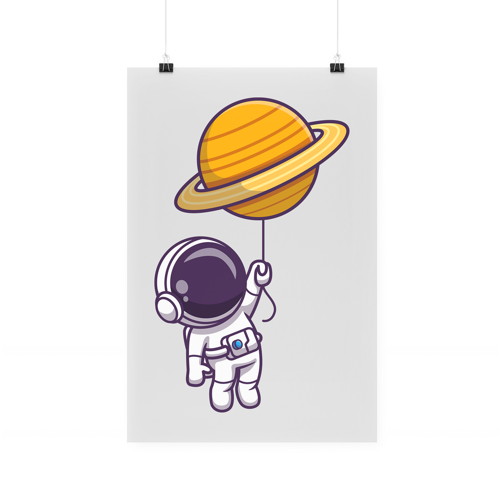 Bügelbild "Astronaut Luftballon Planet"