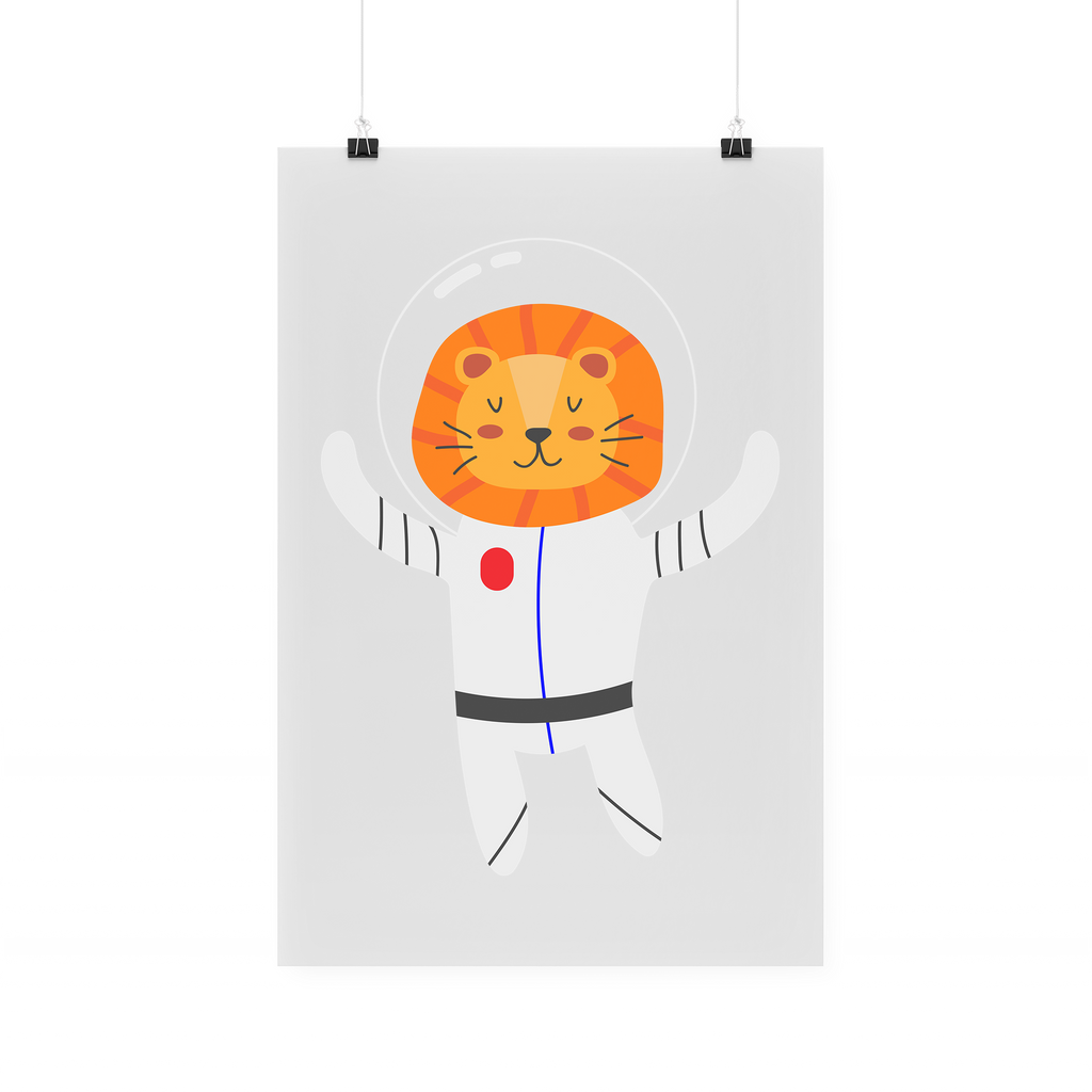 Bügelbild "Astronaut Löwe"