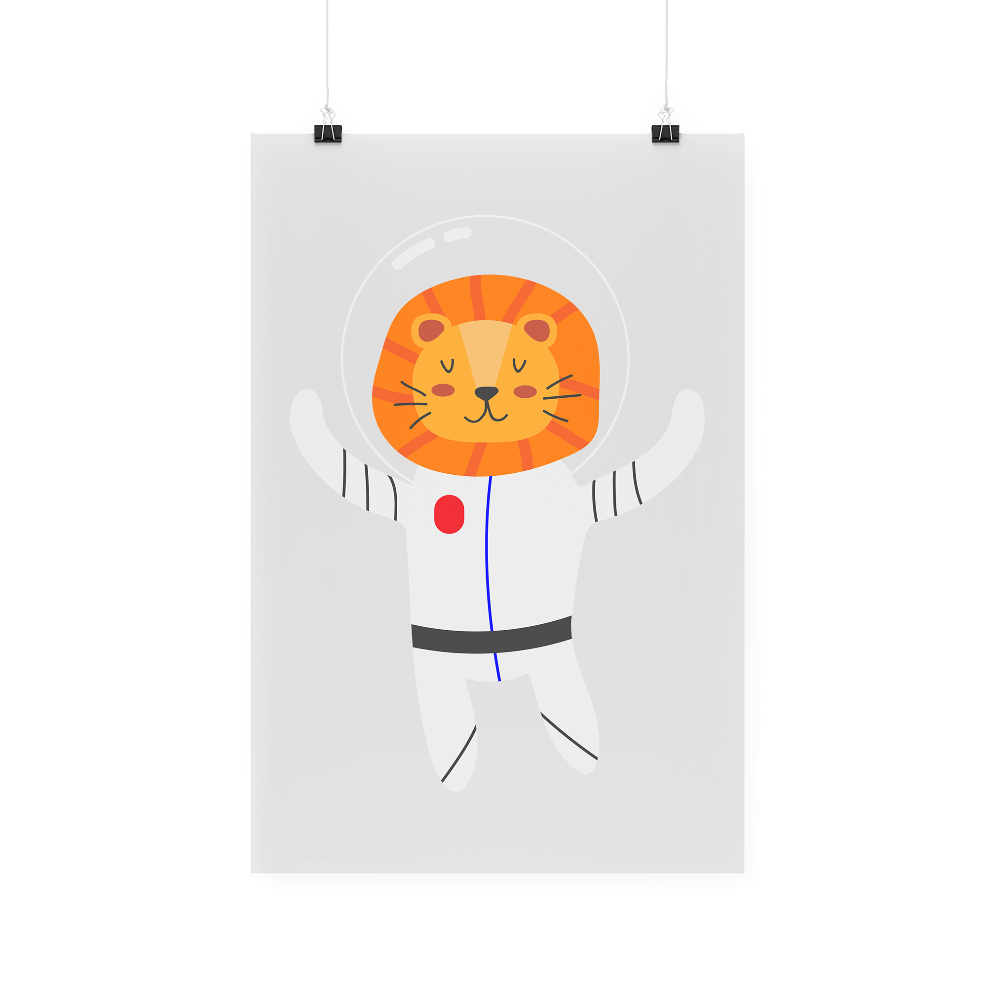 Bügelbild "Astronaut Löwe"