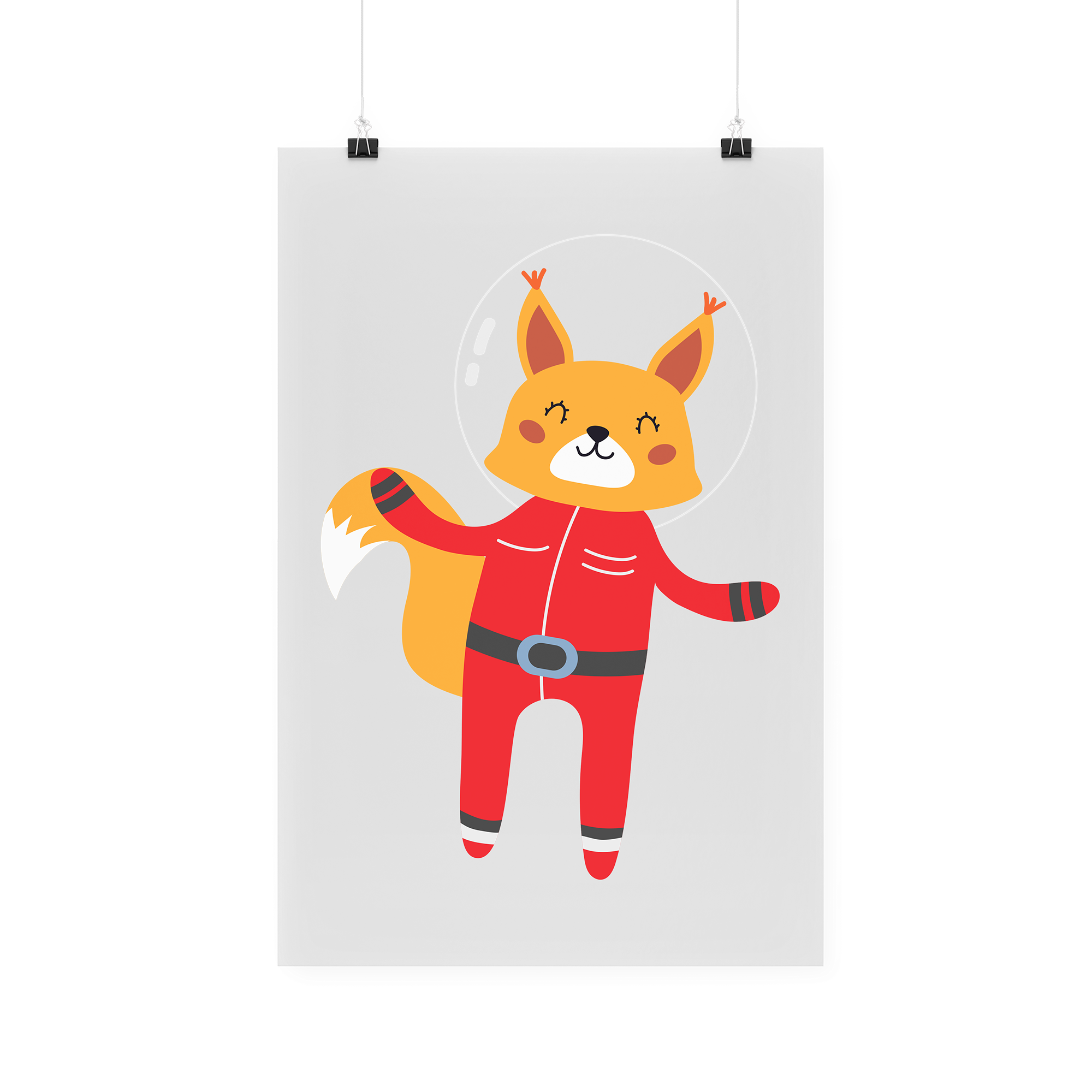 Bügelbild "Astronaut Fuchs"