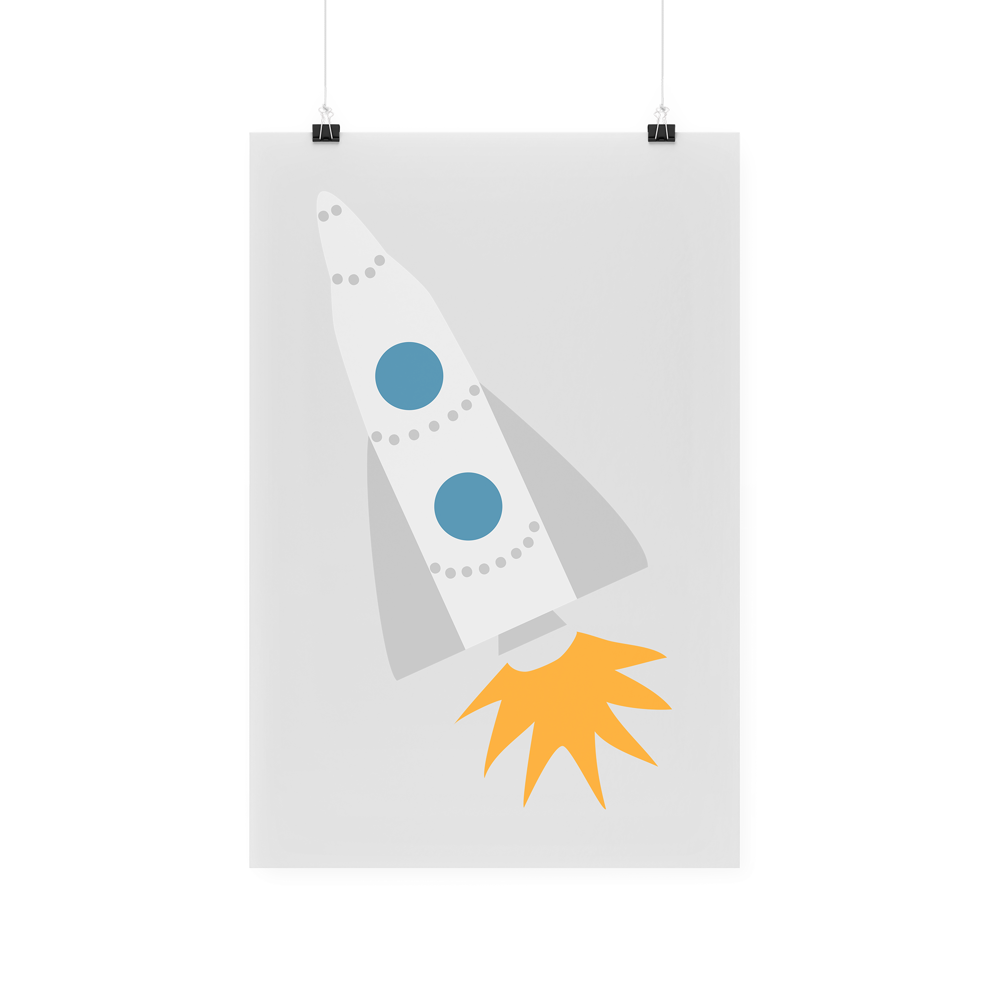Bügelbild "Rakete"