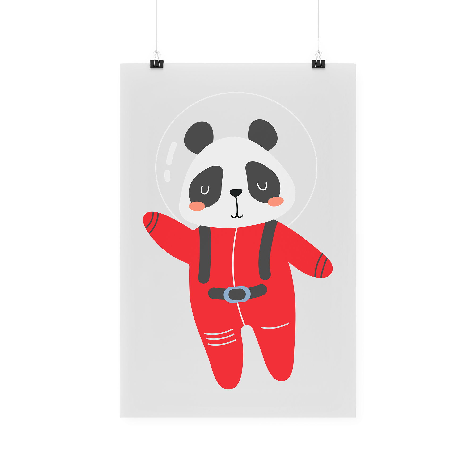 Bügelbild "Astronaut Panda"