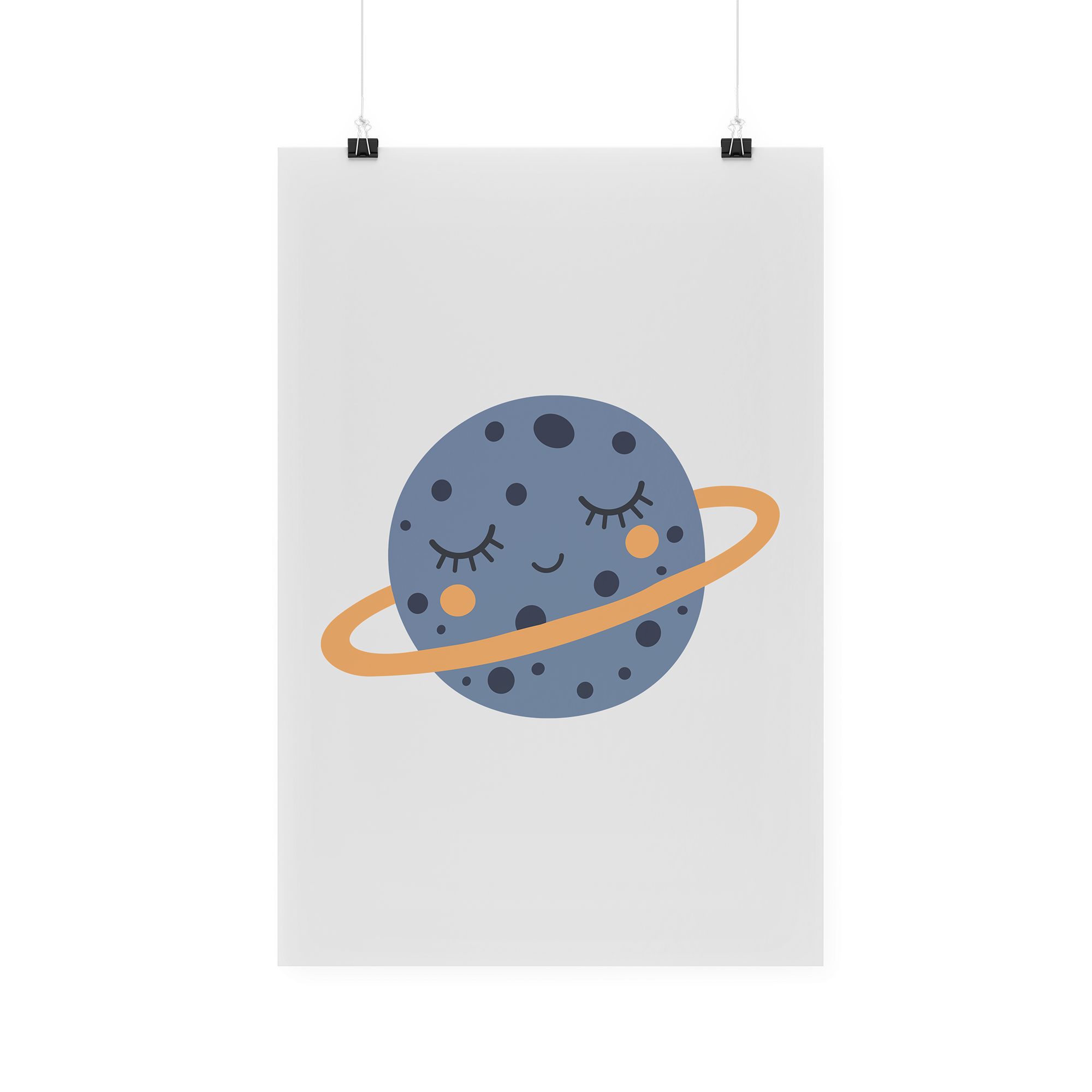 Bügelbild "Sleepy Planets blue"