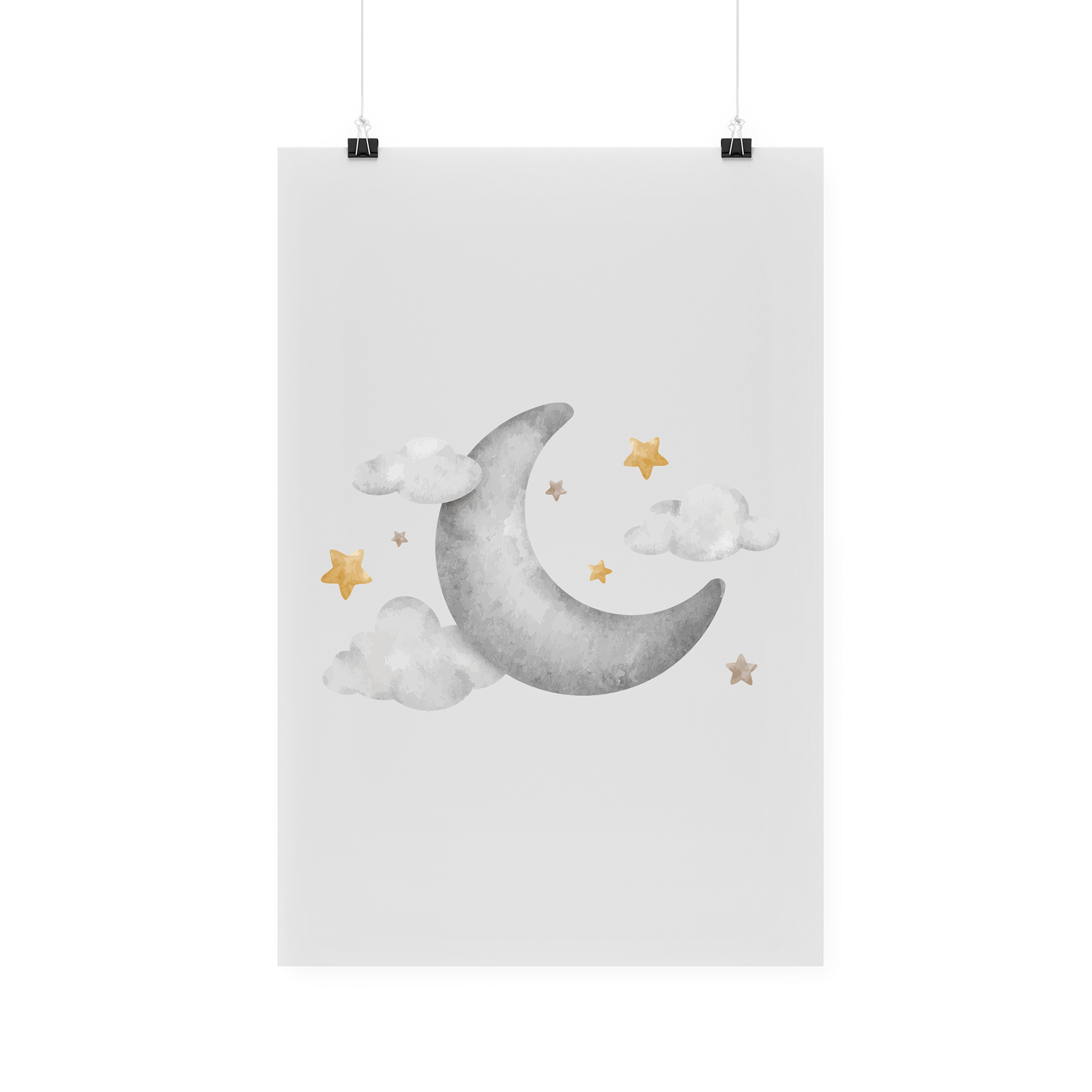 Bügelbild "Mond & Sterne"