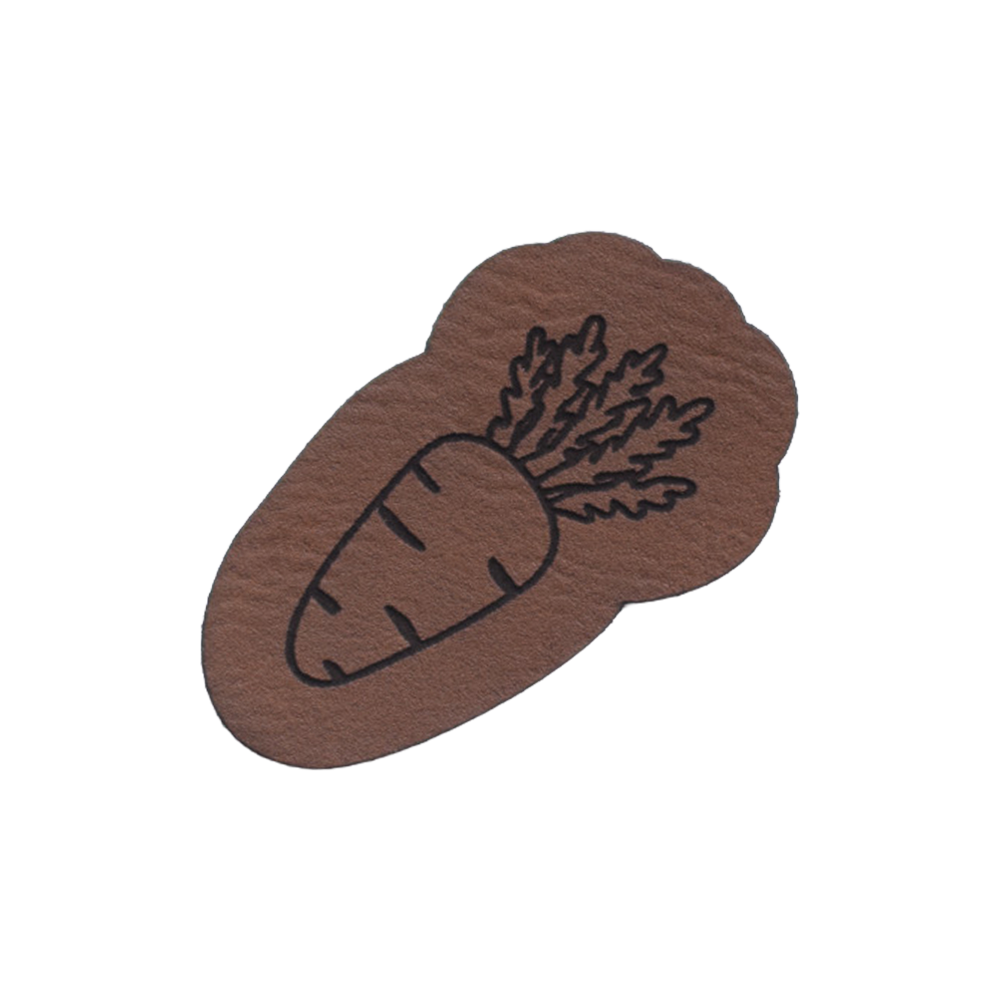 Kunstlederlabel "Karotte"