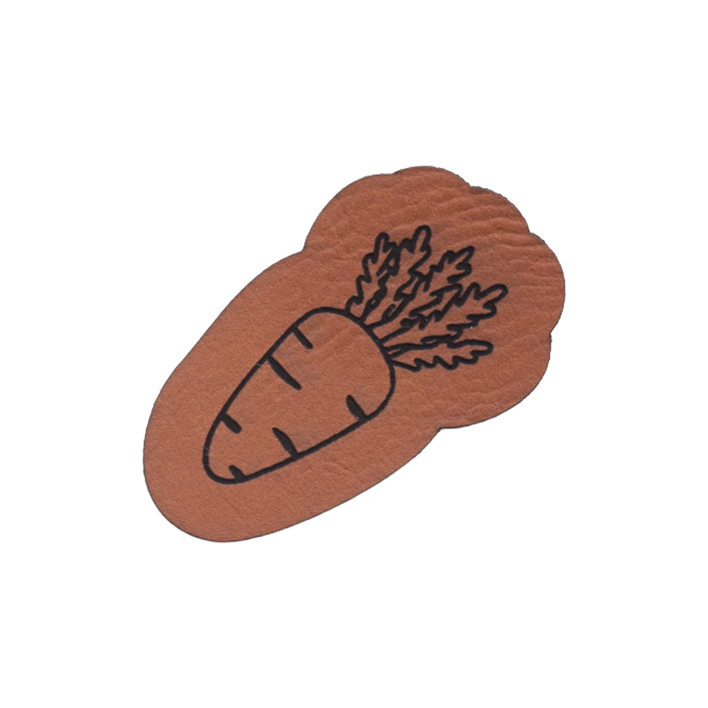 Kunstlederlabel "Karotte"