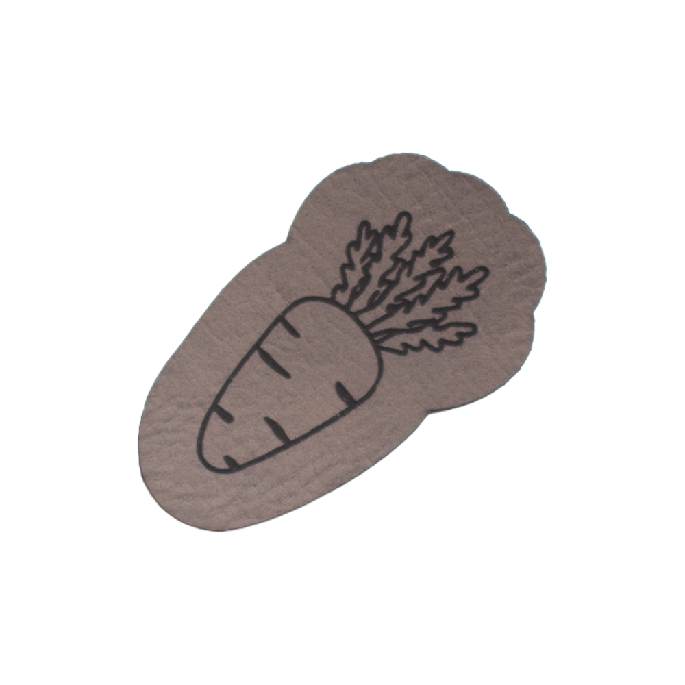 Kunstlederlabel "Karotte"