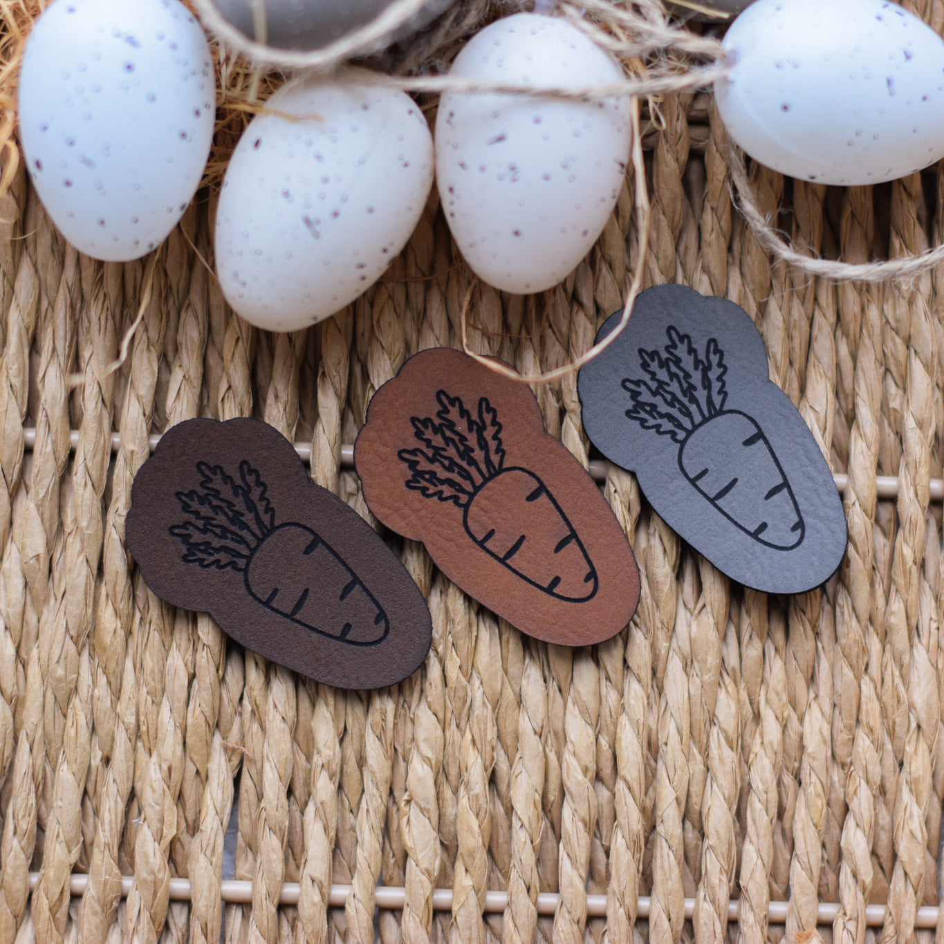 Kunstlederlabel "Karotte"