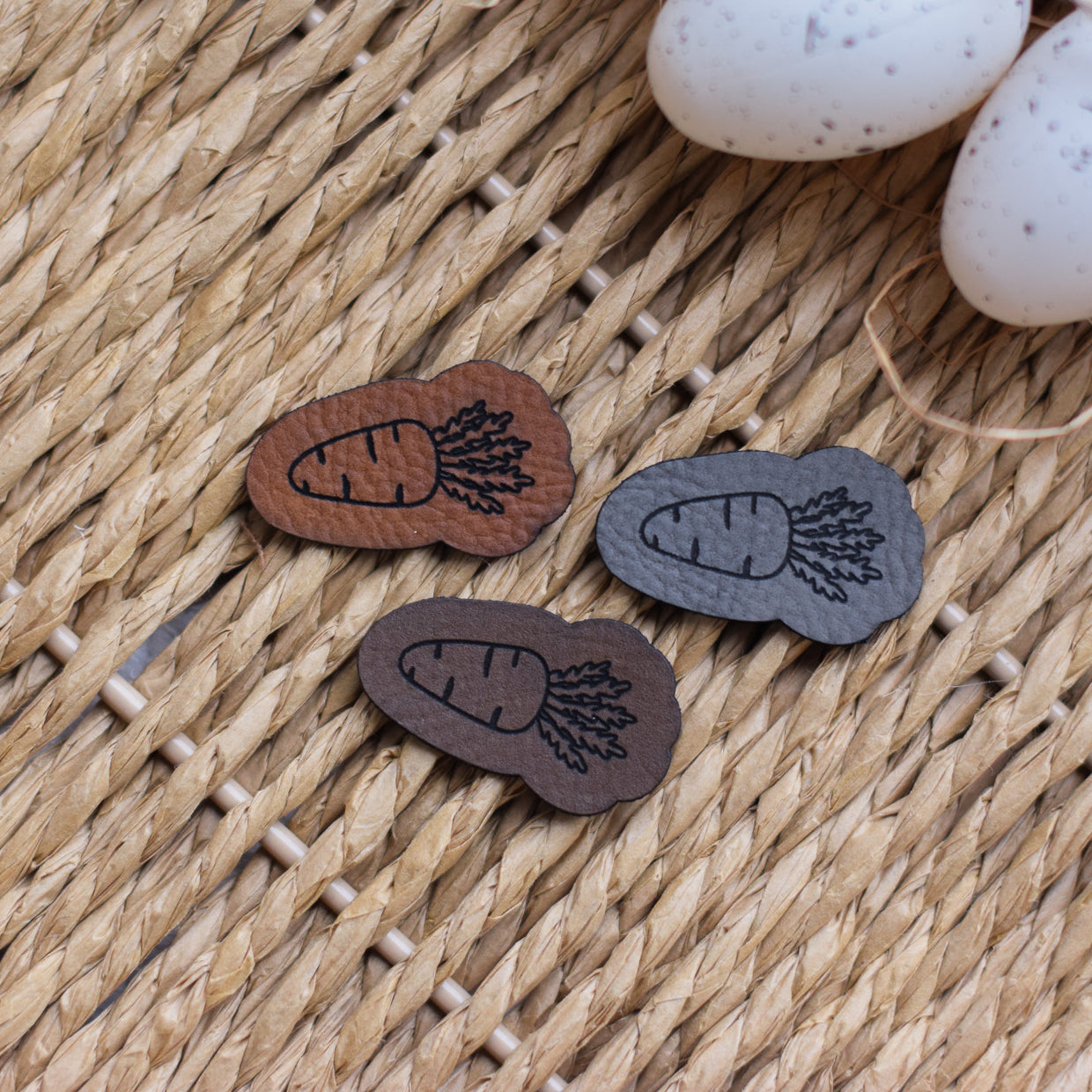 Kunstlederlabel "Karotte"