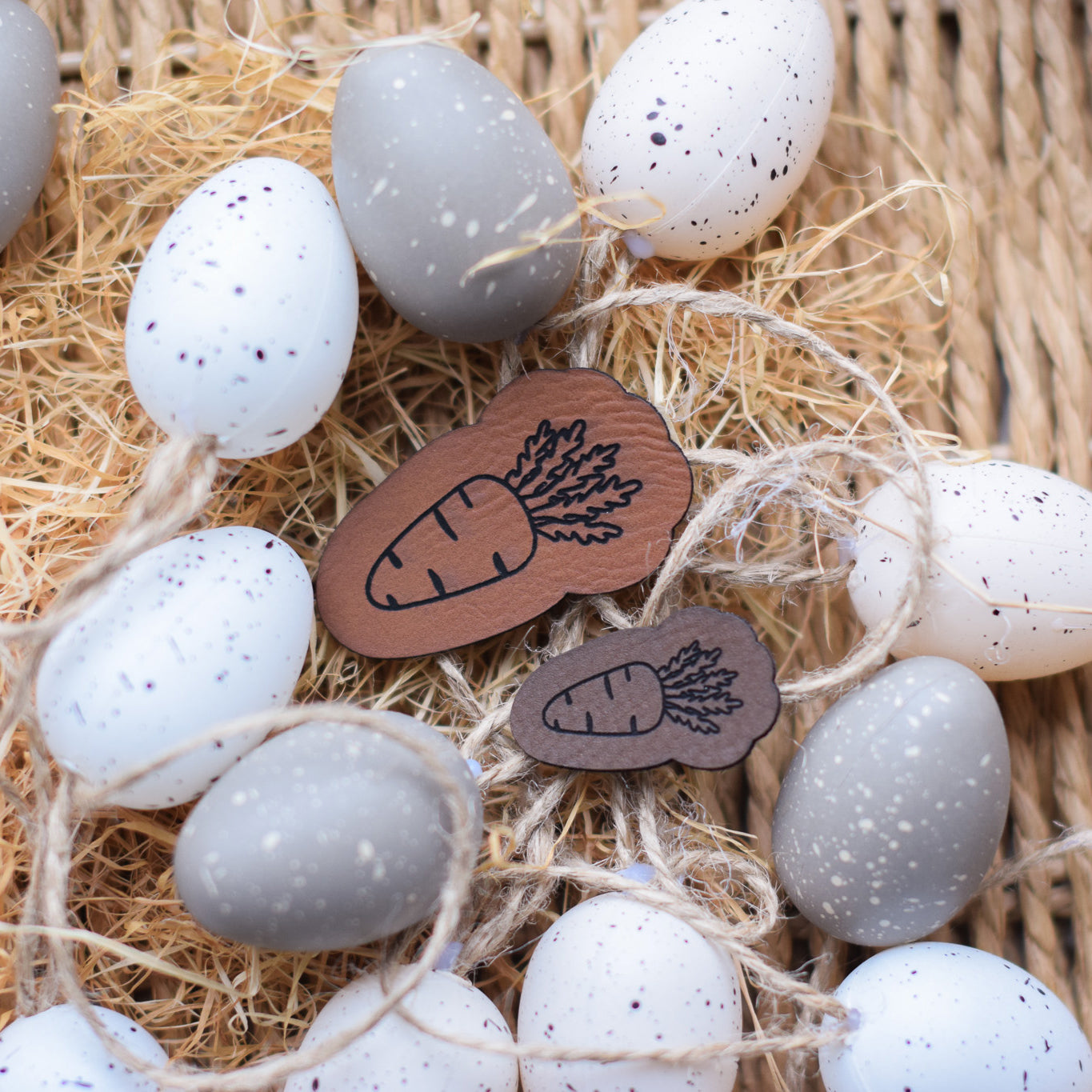 Kunstlederlabel "Karotte"