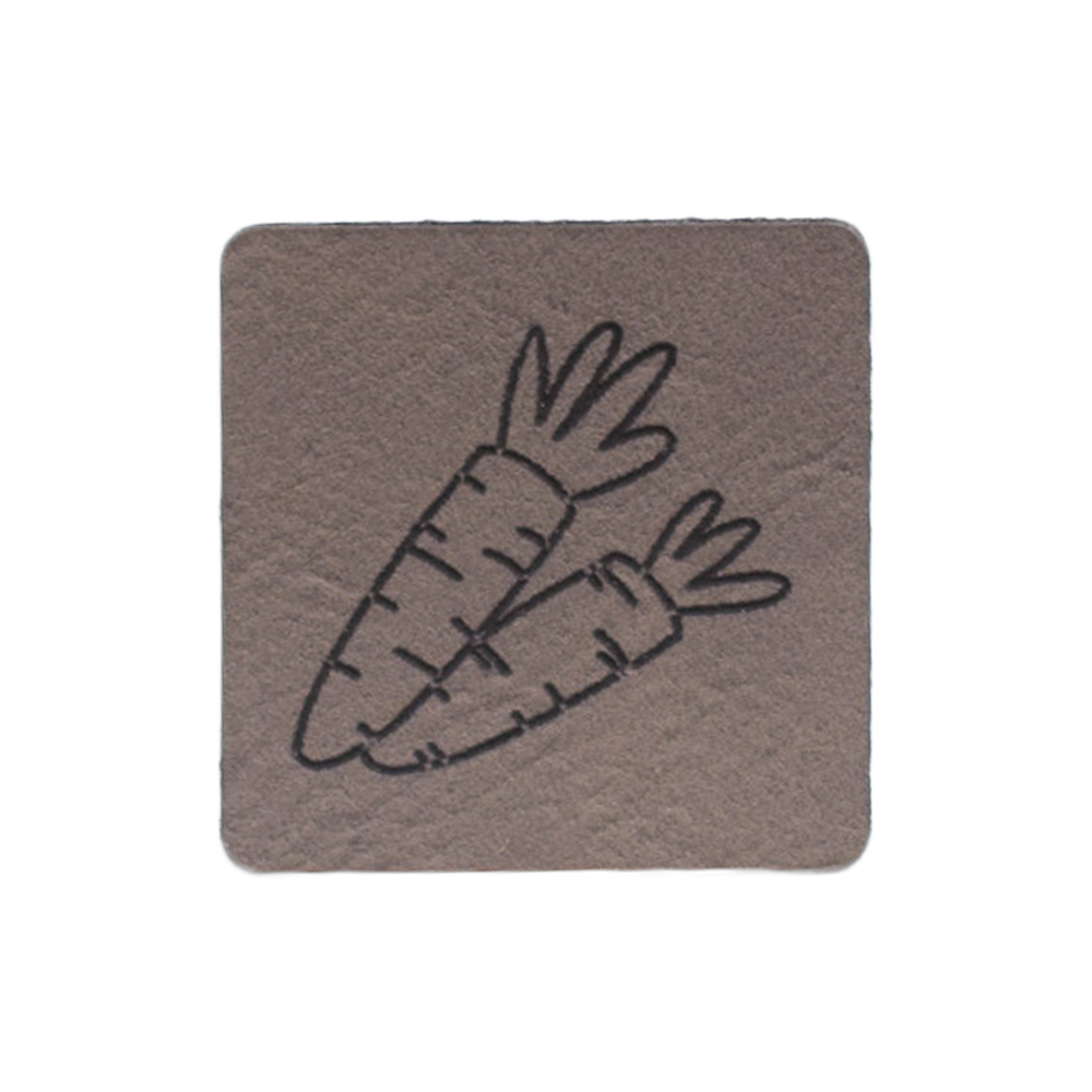 Kunstlederlabel "Karotten"