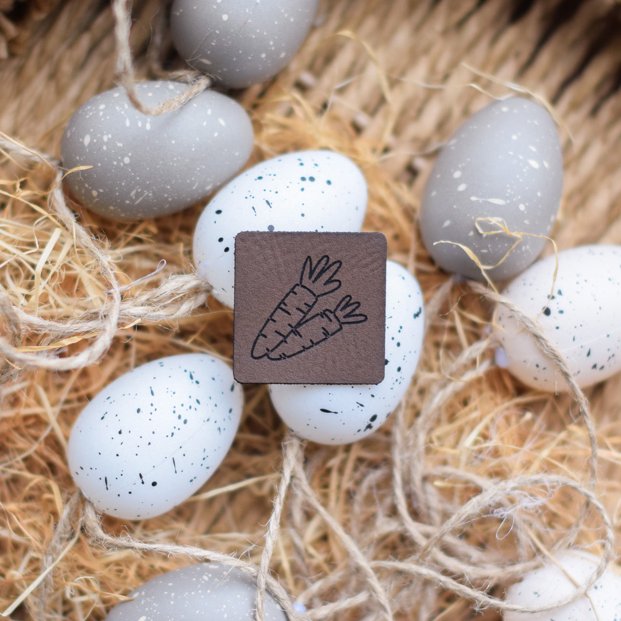 Kunstlederlabel "Karotten"