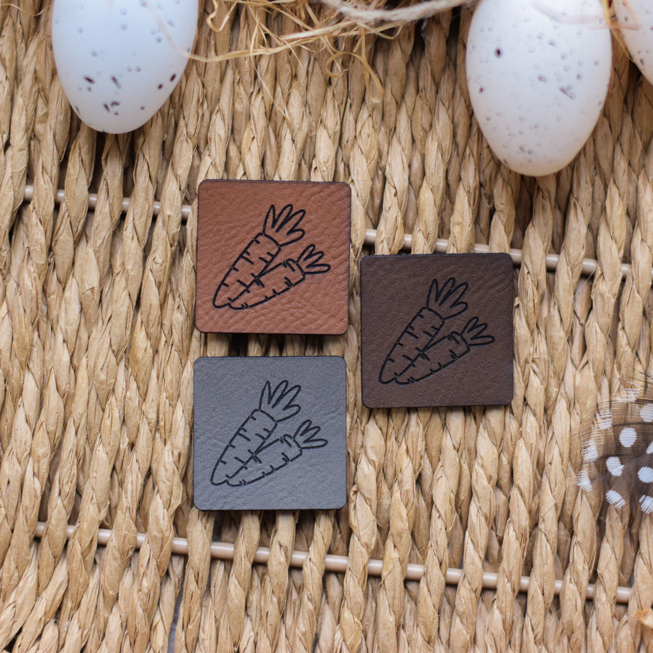 Kunstlederlabel "Karotten"