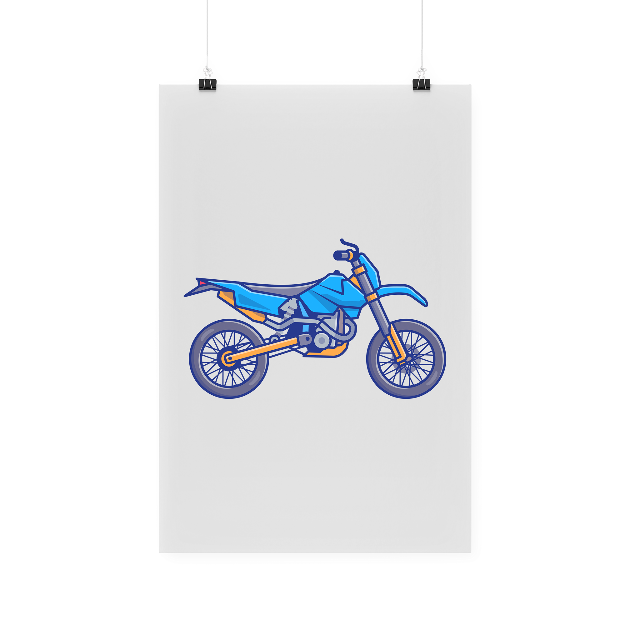 Bügelbild "Motocross"