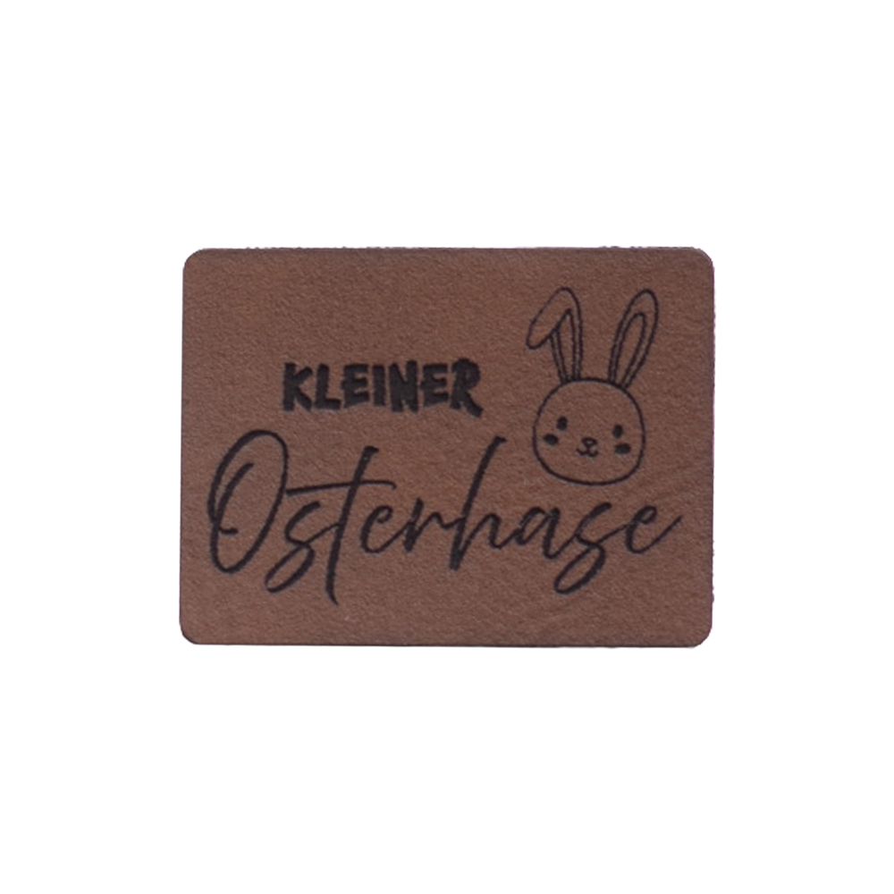 Kunstlederlabel "Kleiner Osterhase"