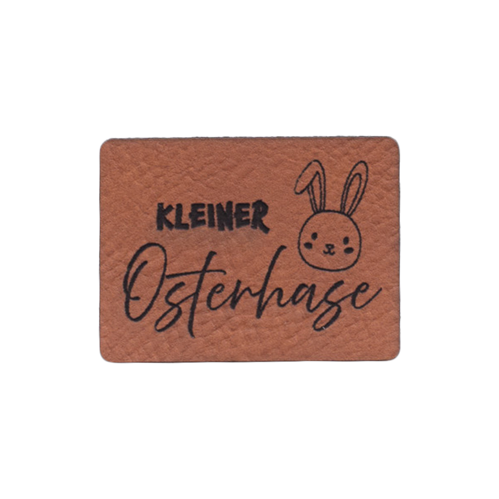 Kunstlederlabel "Kleiner Osterhase"