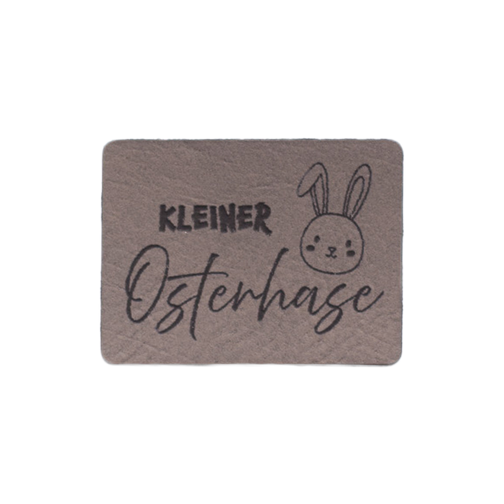 Kunstlederlabel "Kleiner Osterhase"