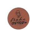 Kunstlederlabel "Frohe Ostern - Küken"