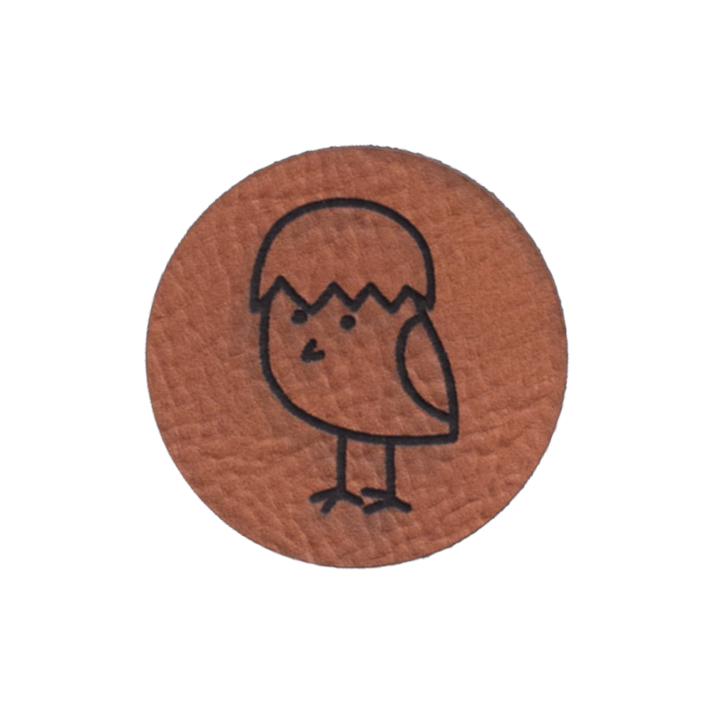 Kunstlederlabel "Küken"