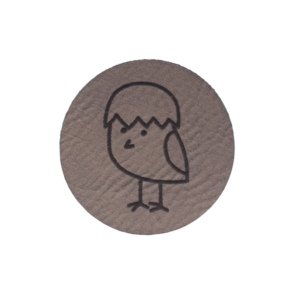 Kunstlederlabel "Küken"
