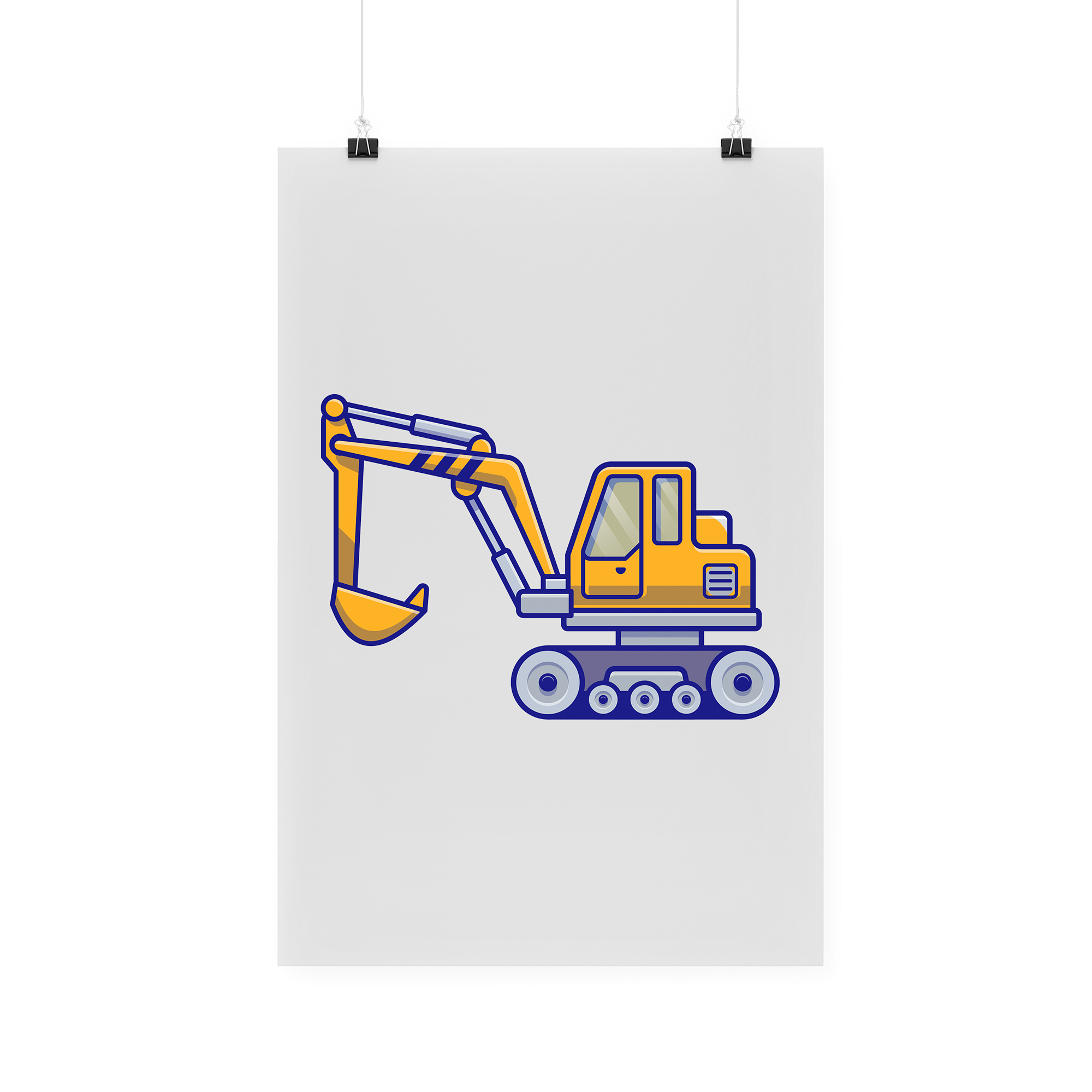 Bügelbild "Bagger"