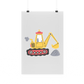Bügelbild "Bagger"