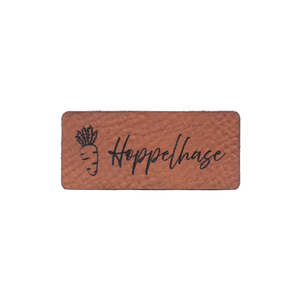 Kunstlederlabel "Hoppelhase"