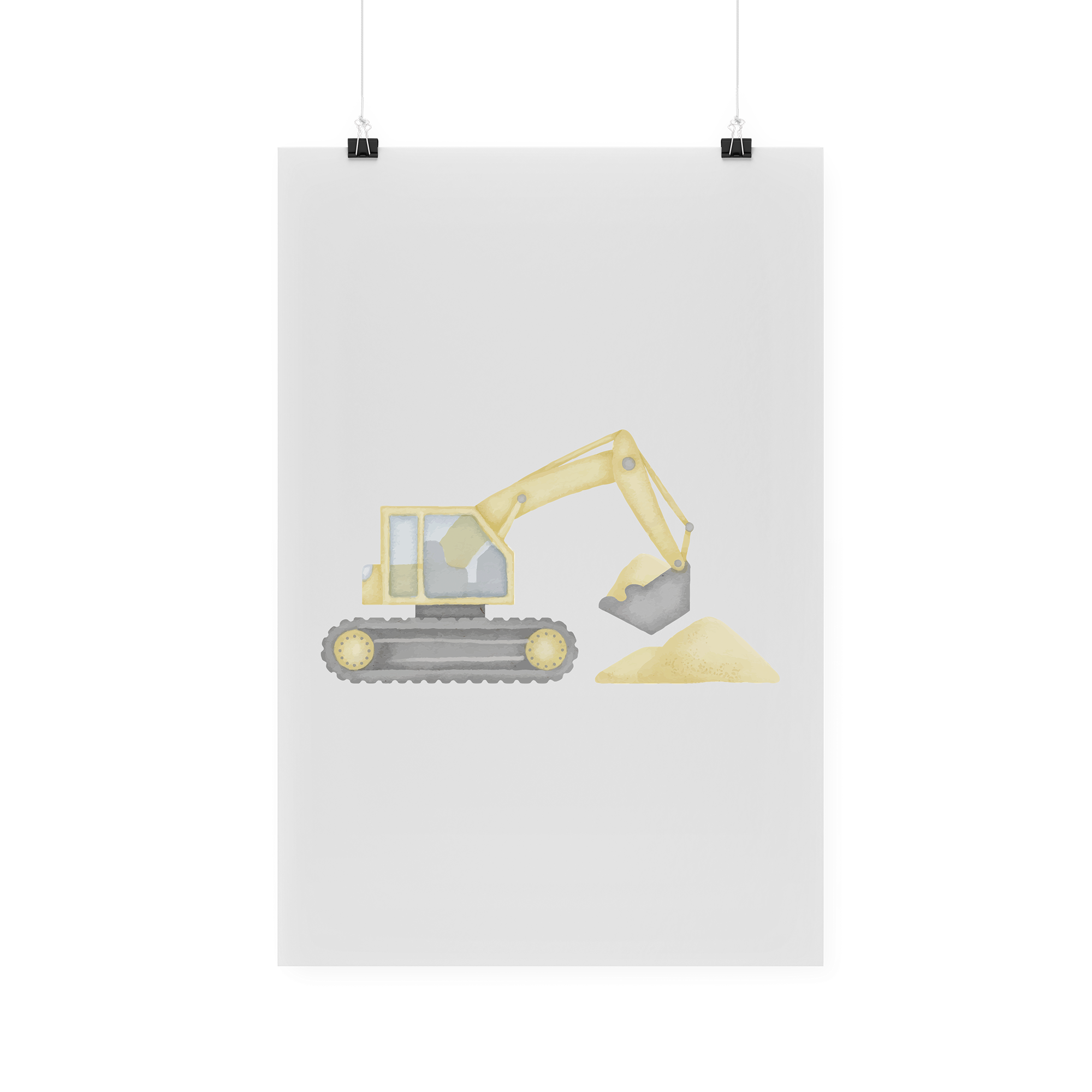 Bügelbild "Bagger"