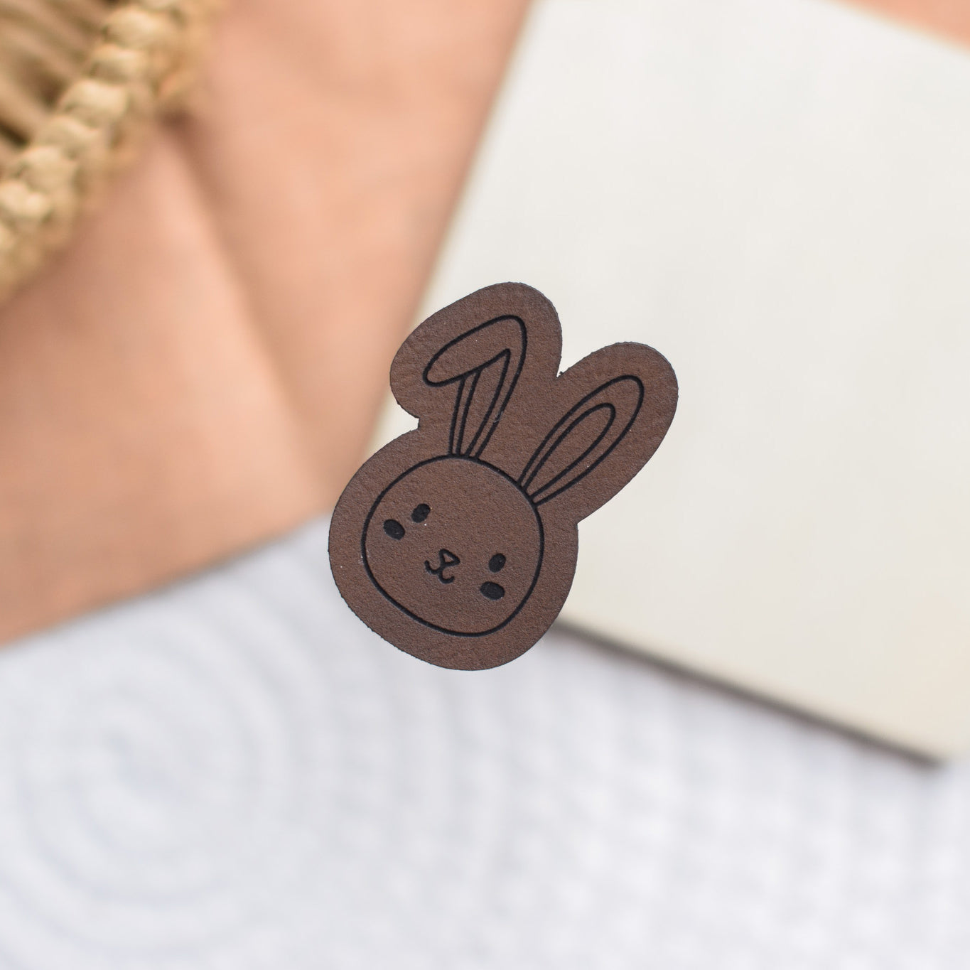 Kunstlederlabel "Hase"