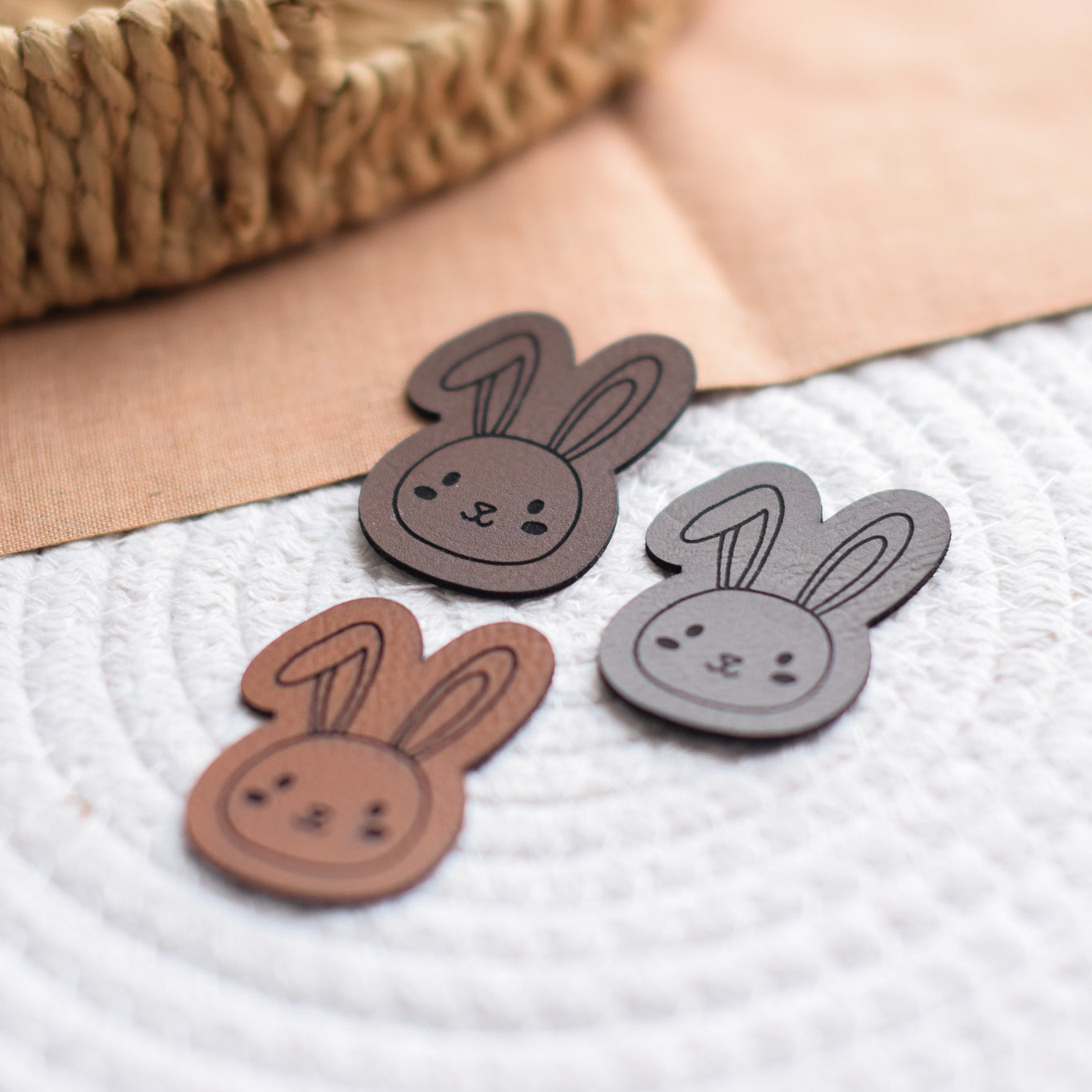 Kunstlederlabel "Hase"