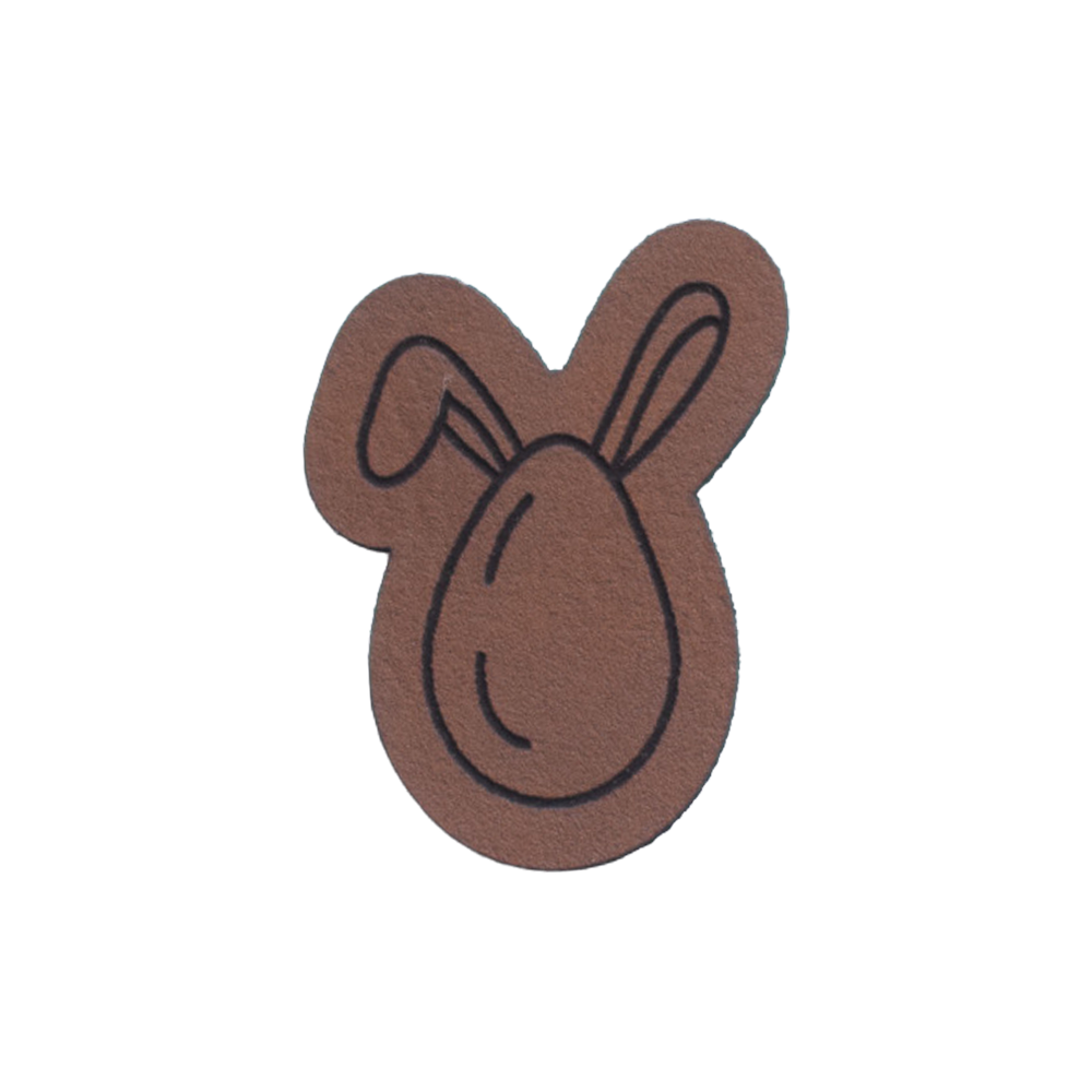 Kunstlederlabel "Osterei Hase"