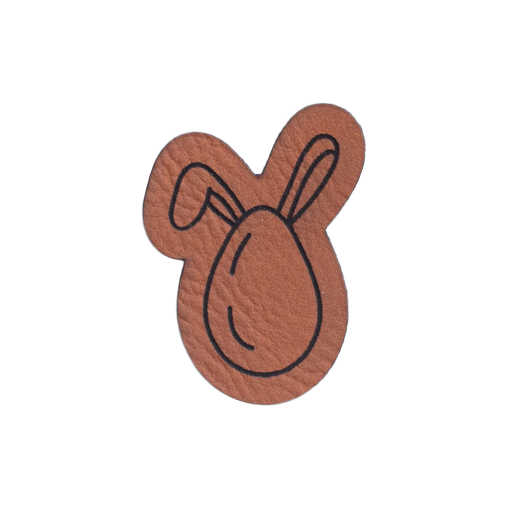 Kunstlederlabel "Osterei Hase"