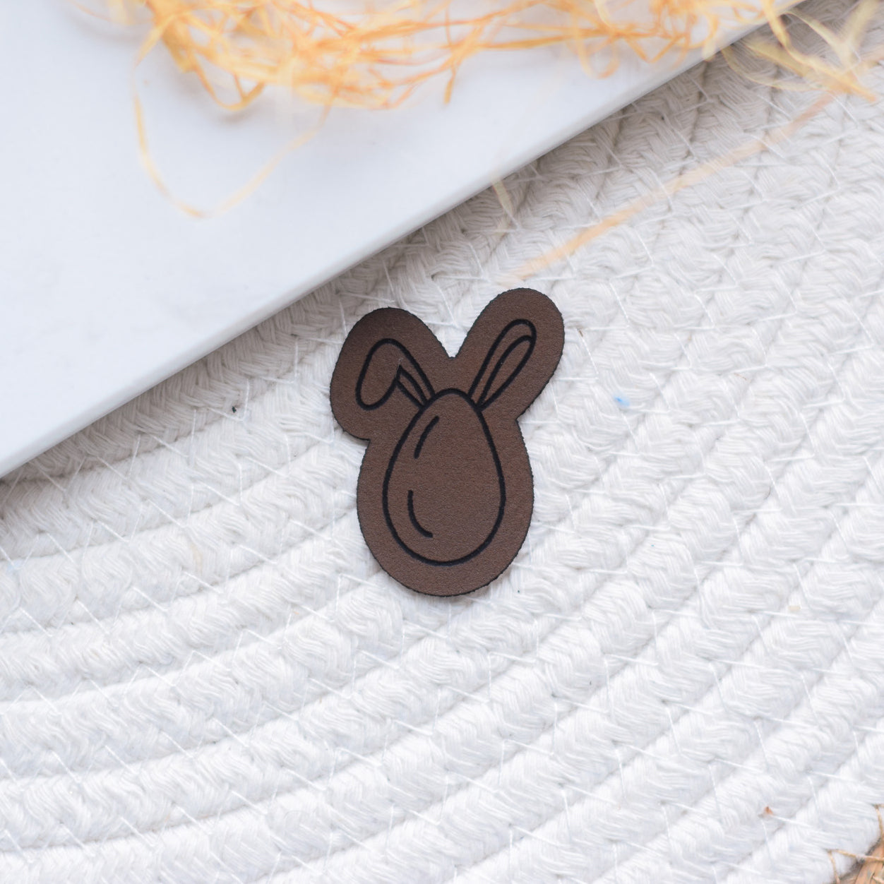 Kunstlederlabel "Osterei Hase"