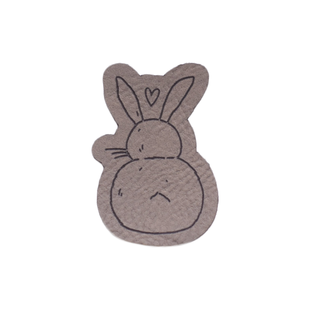 Kunstlederlabel "Häschen"