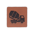 Kunstlederlabel "Betonmischer"