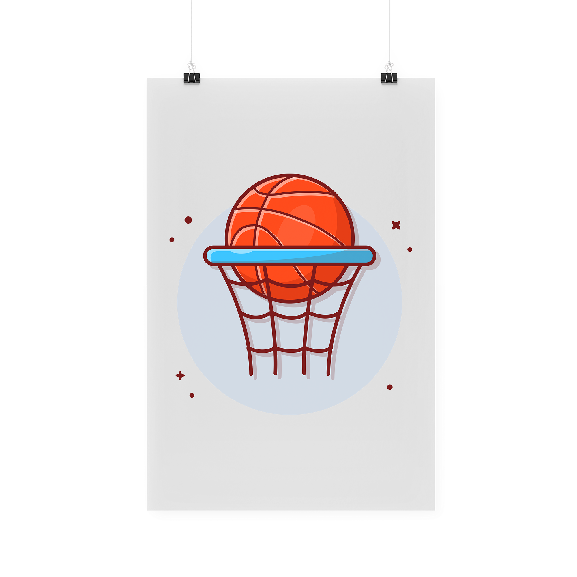 Bügelbild "Basketball Korb"