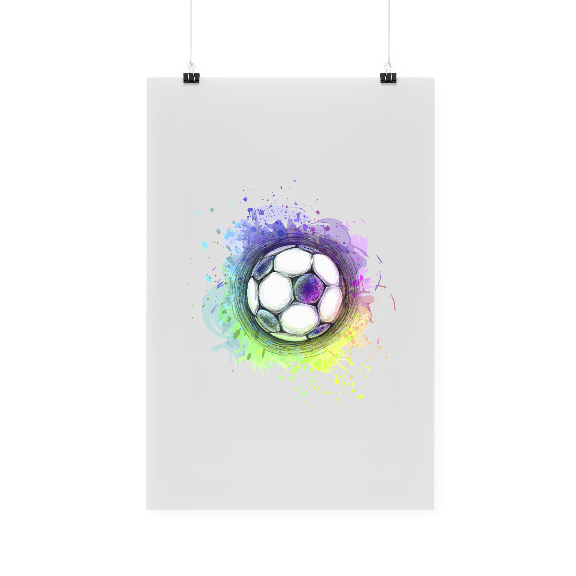 Bügelbild "Bunter Fußball"