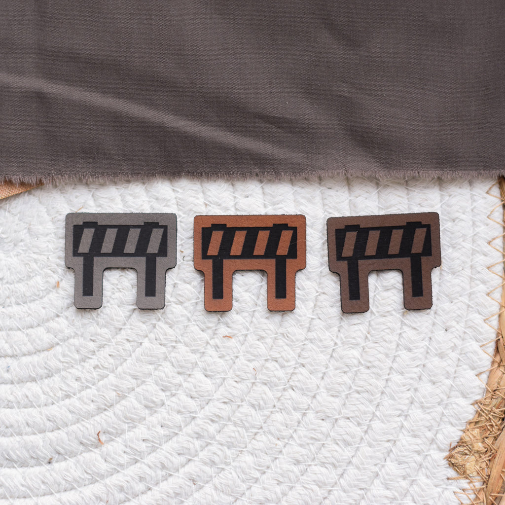 Kunstlederlabel "Absperrung"