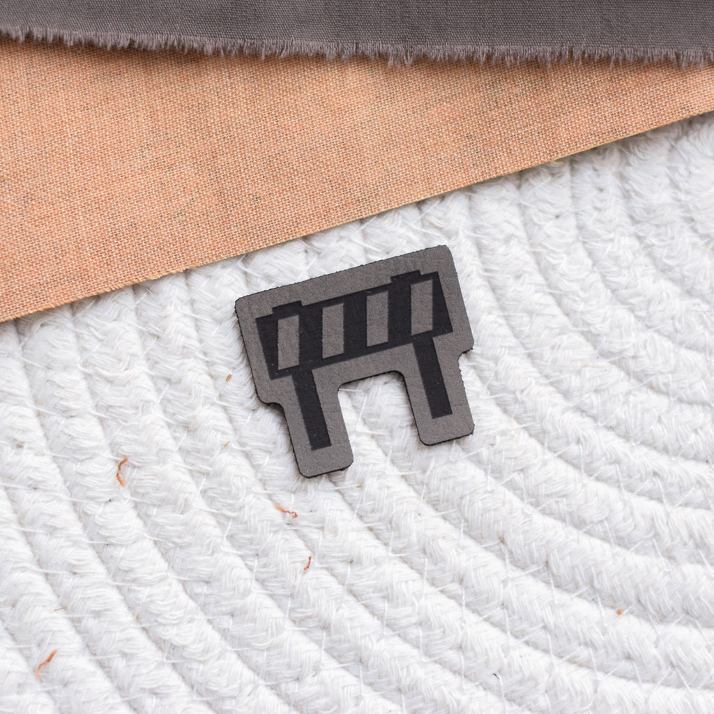 Kunstlederlabel "Absperrung"