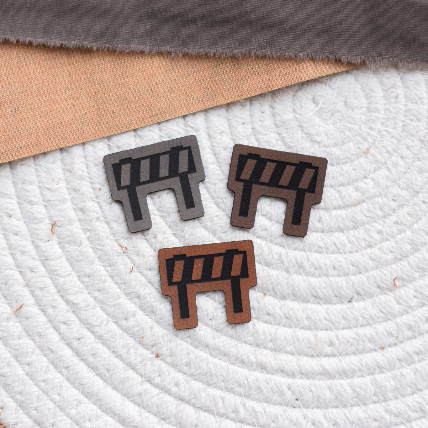 Kunstlederlabel "Absperrung"