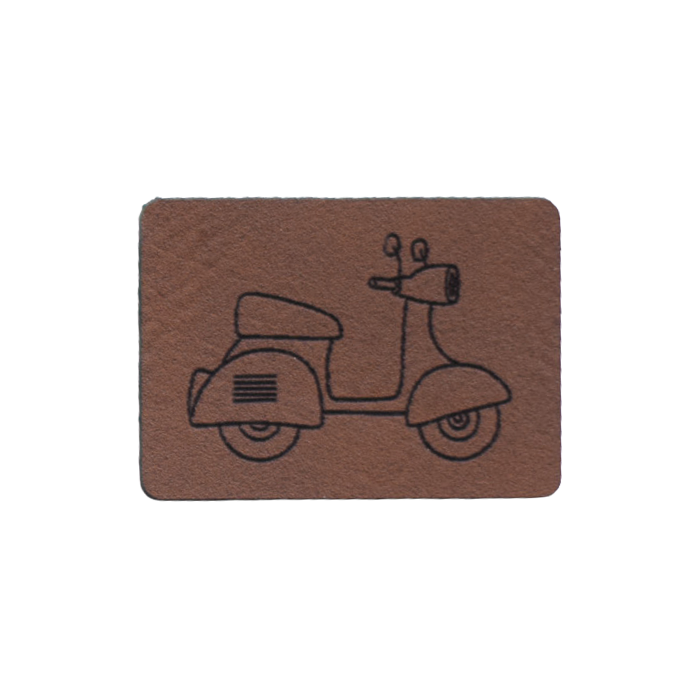 Kunstlederlabel "Retro-Roller"
