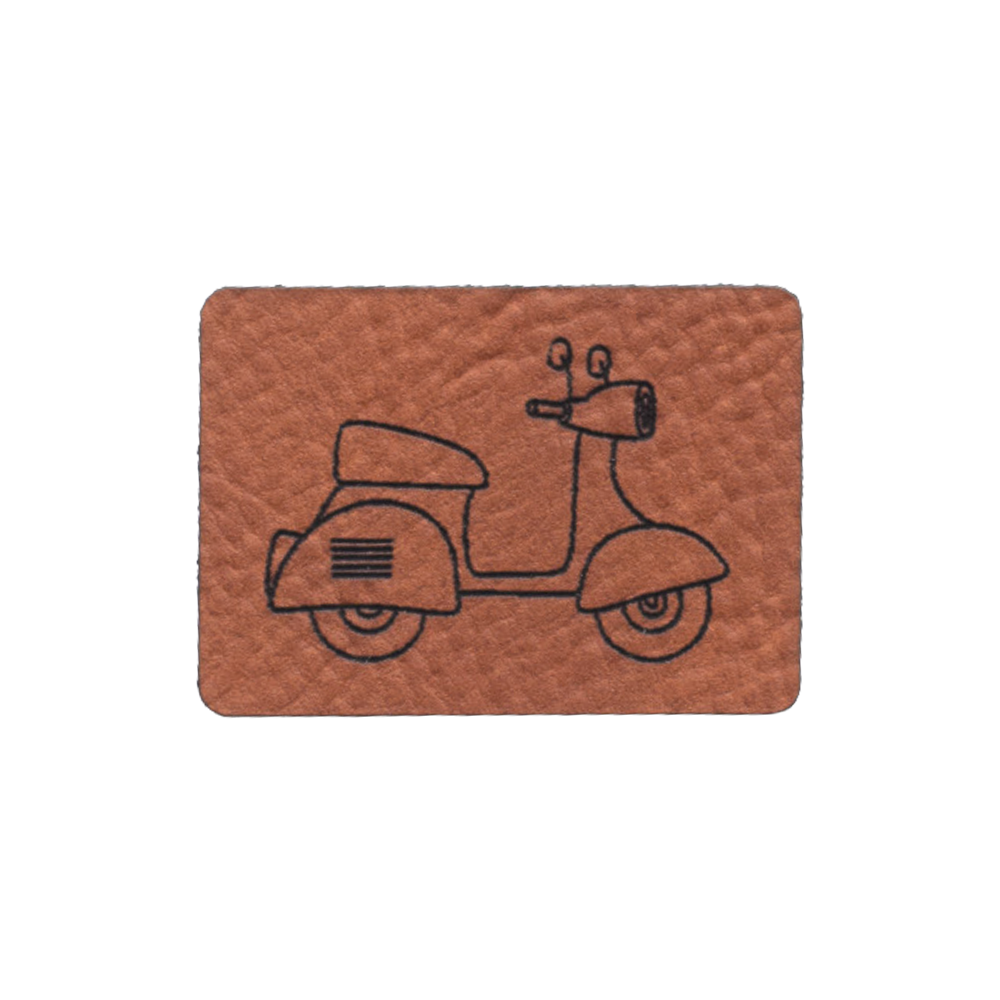 Kunstlederlabel "Retro-Roller"