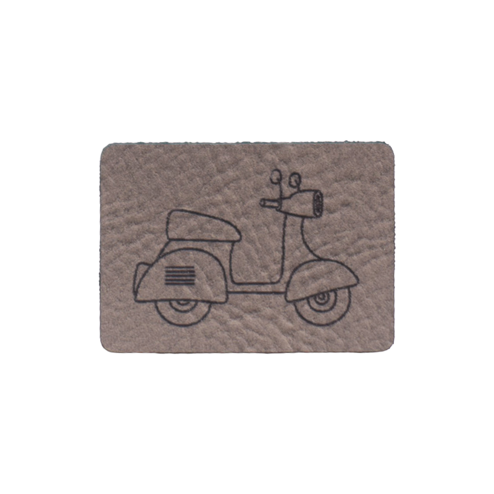Kunstlederlabel "Retro-Roller"
