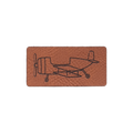 Kunstlederlabel "Flugzeug"