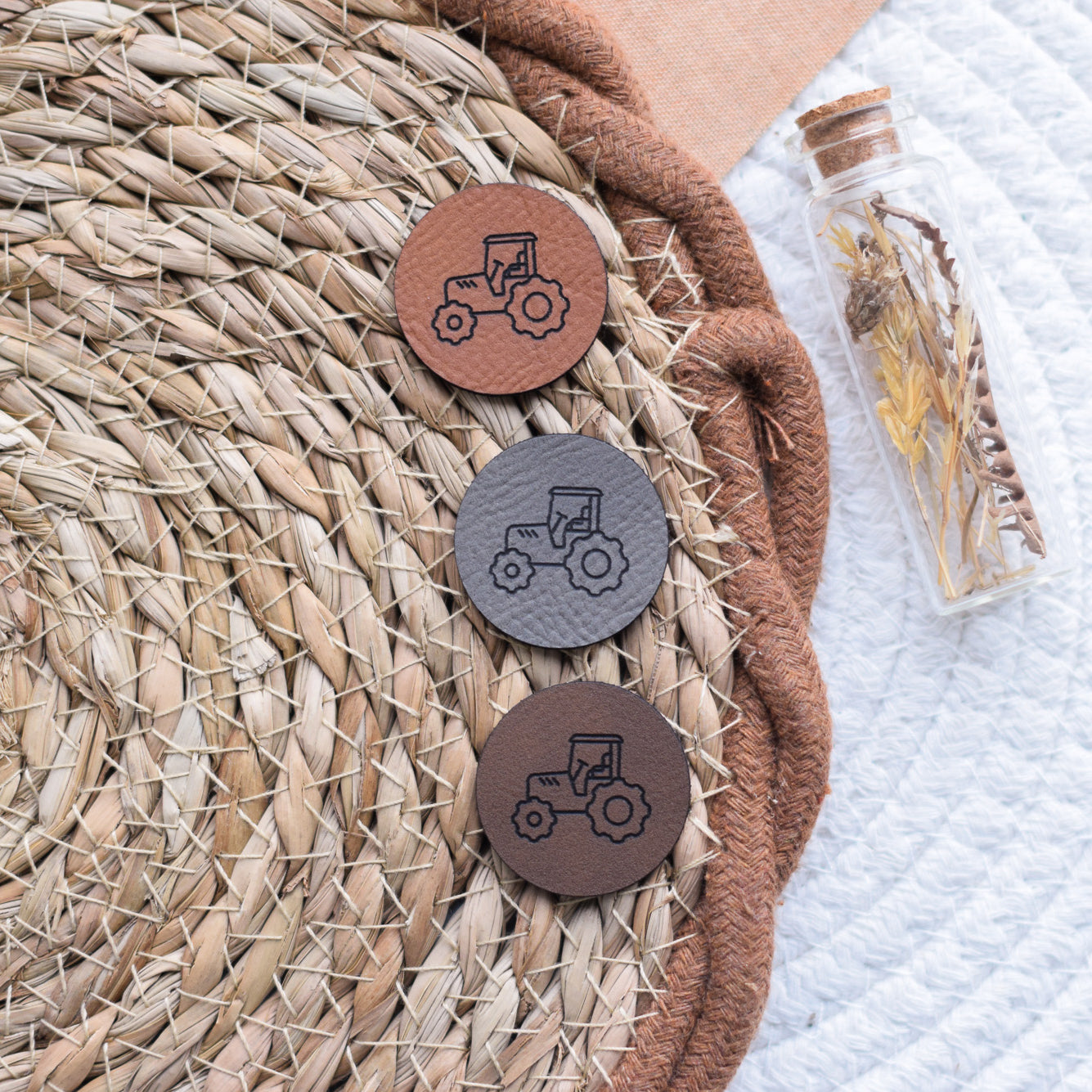 Kunstlederlabel "Traktor"